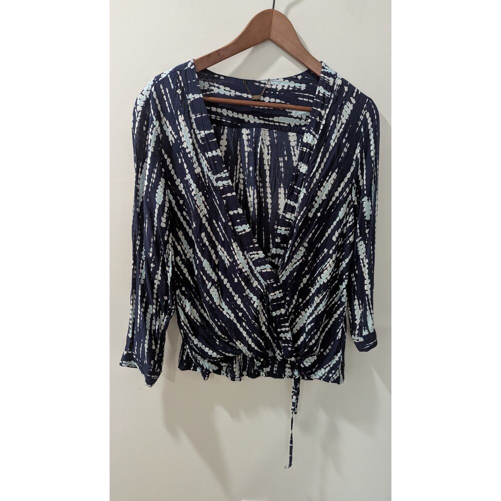 Young Fabulous and Broke Tie Dye Surplice Blouse